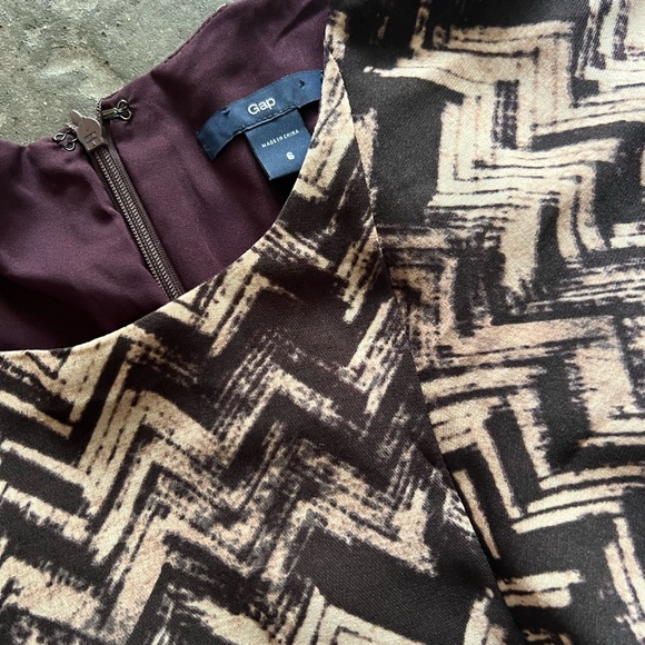 ⭐️BOGO FREE⭐️ NWOT GAP Ruffle Chiffon Patterned Dress - Picture 6 of 12